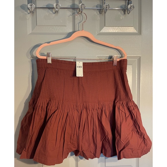 Anthropologie Eula Pintucked Mini Skirt NWT Size Large - Picture 8 of 16